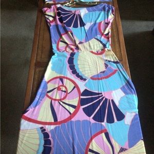 Brightly colored swingy dress for fun